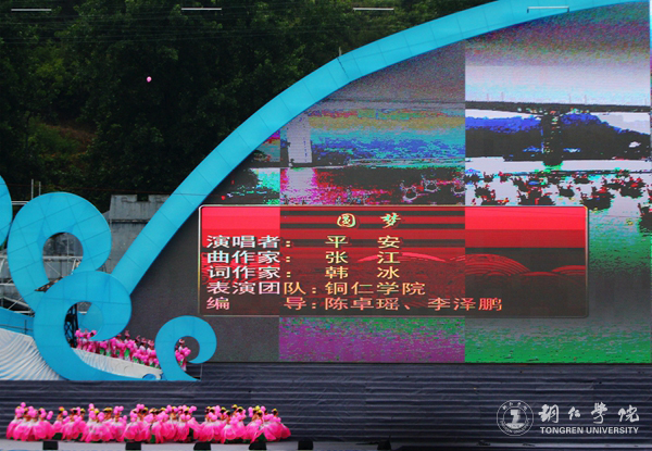 世界杯官网2000余名学生在2017年“大明边城杯”龙舟赛开幕式上大放异彩