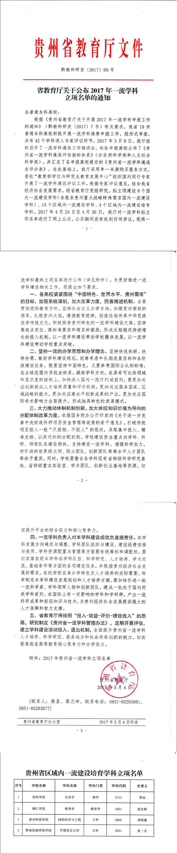 世界杯官网教育学获批列为贵州省区域内一流建设培育学科